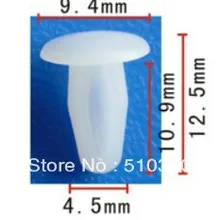 100 шт Пластиковые зажимы и крепежи двери фланец фиксатор оконного наличника чехол для Ford C1AB-6220807-A