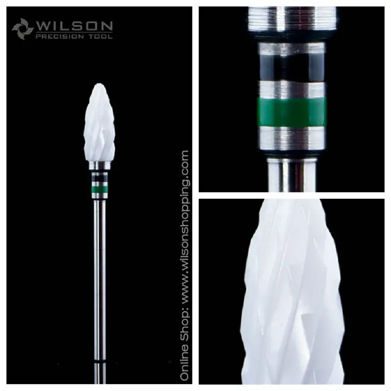 

WILSON Bullet Shape Double Coarse White Ceramic (6400201)-Ceramic Nail Drill Bit/Tools/Nails/Uñas Accesorios Y Herramientas