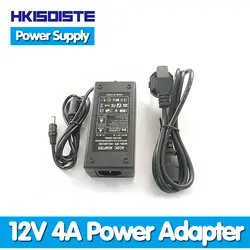 HKIXDISTE 12 В 4A Мощность питания для Светодиодные полосы EU/US/UK/AU адаптер для AC110-220V к DC12V варианты plug трансформатор