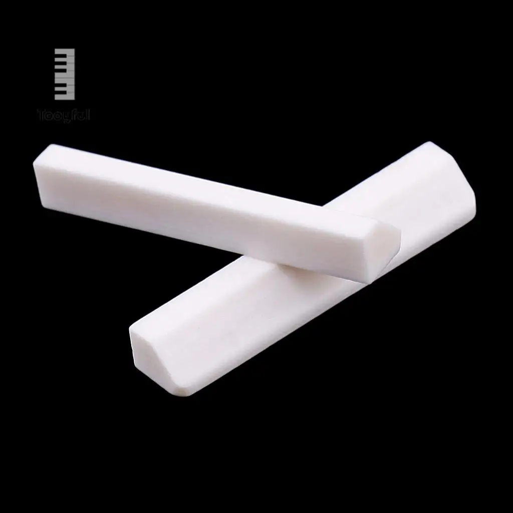 Tooyful 5X Cattle Bone Blank Saddle Nut Handmade instrument Accessorise for Guitar High quality