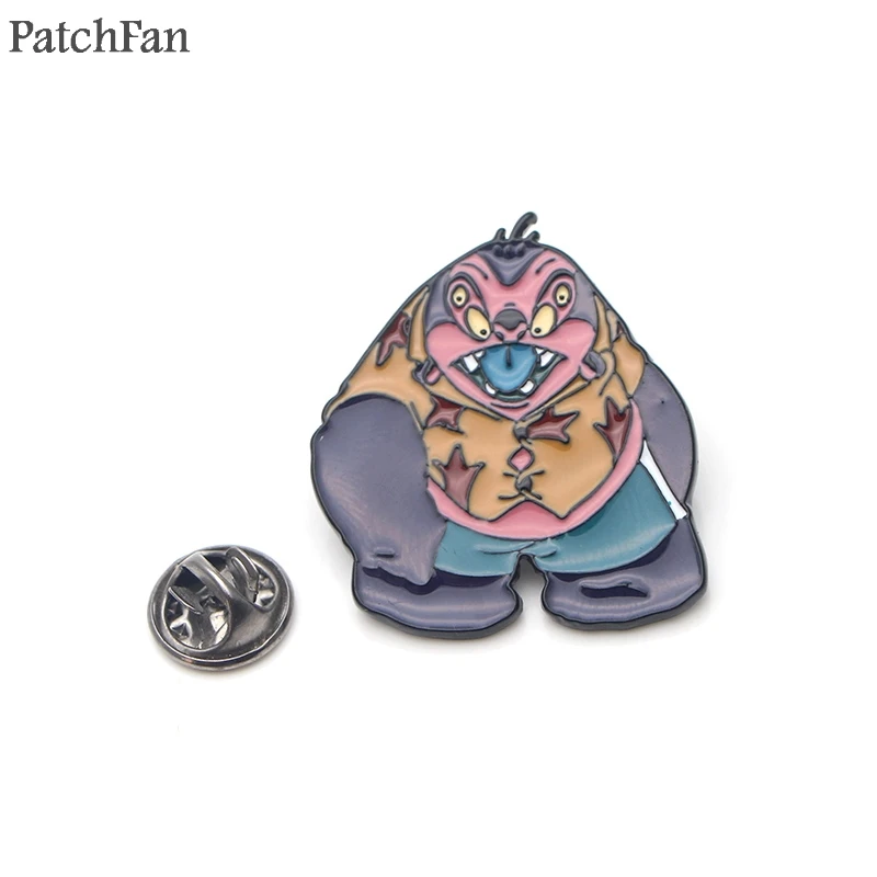 

Patchfan Jumba Jookiba stitch Brooches for men women Zinc Pins medal Cartoon For shirt backpack clothes decoration Badges A1699