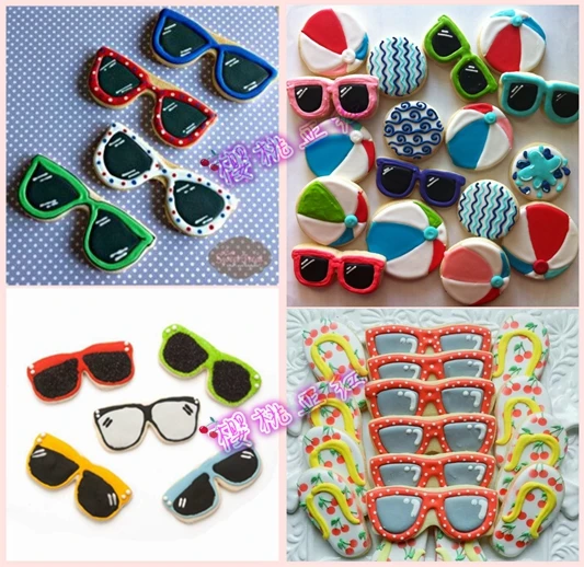 3pcs Tie Glasses Moustache Cookie Cutter Fondant Baking Mold