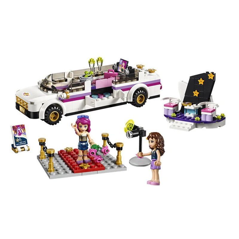 Girls Pop Star Limo Car 41107 Figure Building Blocks Set Bricks Toy For Children Gifts Compatible Lepin Friends BELA 10405 block-set : image Girls Pop Star Limo Car 41107 Figure Building Blocks Set Bricks Toy For Children Gifts Compatible Lepin Friends BELA 10405 block-set