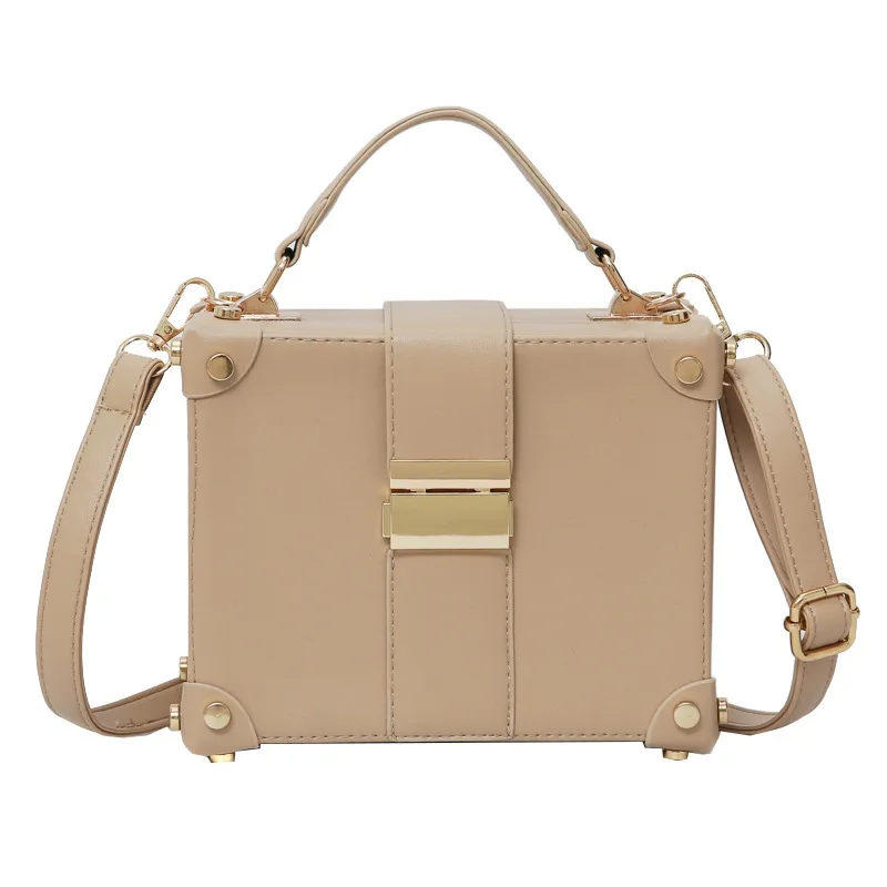 

Brand Women's Box Shape Shoulder Bag Small Square High Quality Designer Modeling Handbag Casual Style Bag