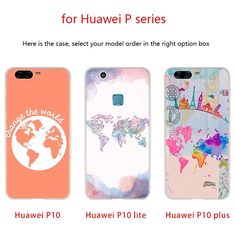 Мягкий силиконовый чехол для телефона, Карта мира для huawei P30 P20 P30Pro P10 P9 P8 Lite P samrt Plus