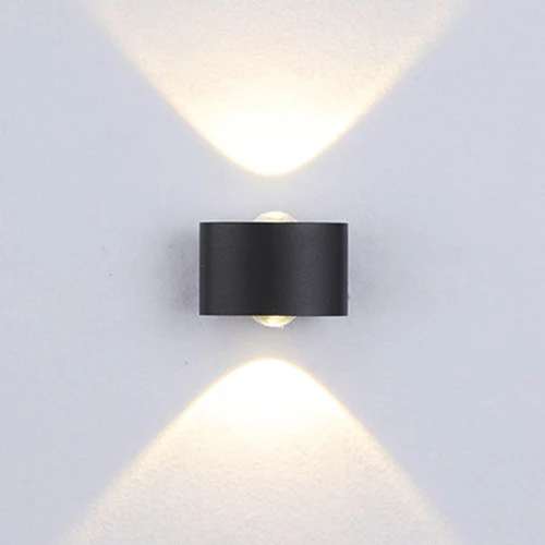 6W Black wall lamp QLTEG светодиодный настенный светильник Современный Бра 6 Вт 12 Вт 18 Вт светодиодный настенный светильник водонепроницаемый лестничный светильник для спальни Внутреннее освещение для улицы - Цвет абажура: 6W Black wall lamp