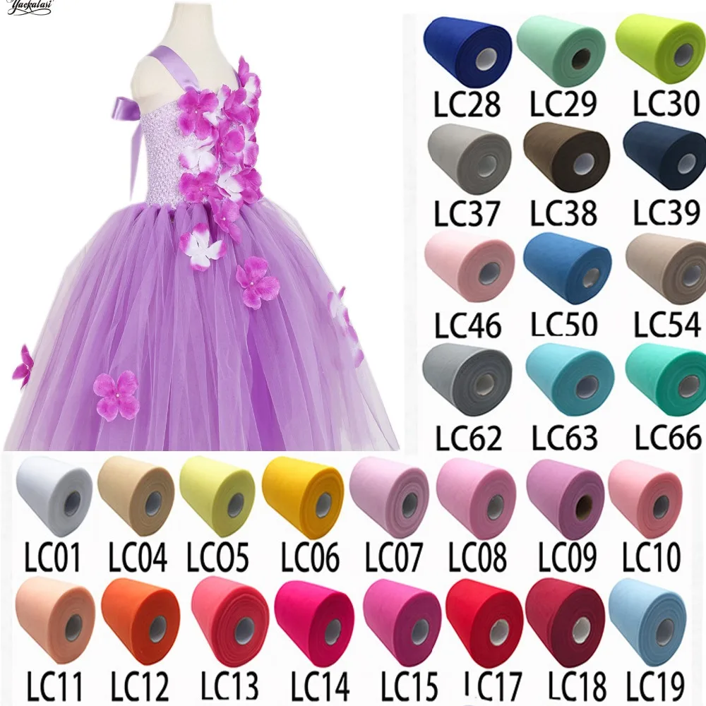 

Medium-hard American mesh Tulle Roll Spool Tutu Birthday Gift Organza DIY Tutu Skirt Wedding Party Decor Baby dance 15cm 25yards