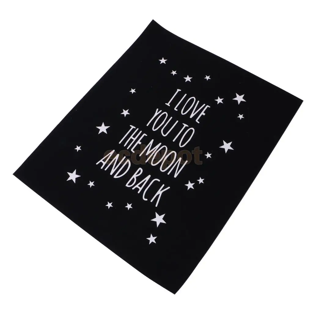 I LOVE YOU TO THE MOON AND BACK Canvas Painting Home Wall Art Decoration