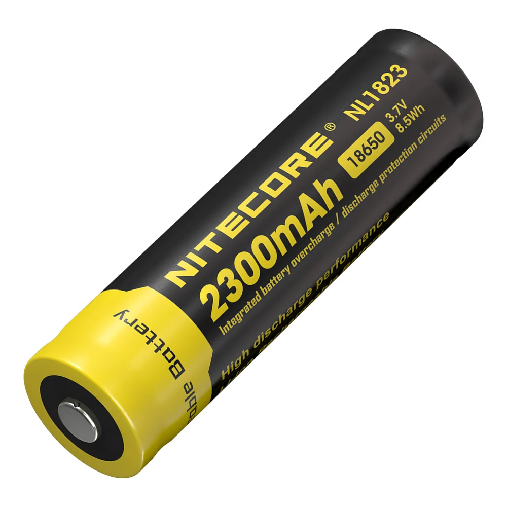 NITECORE NL1823/NL1826/NL1832/NL1834/NL1835 3,7 V литий-ионная защищенная батарея верхняя кнопка для 18650 типа фонарей