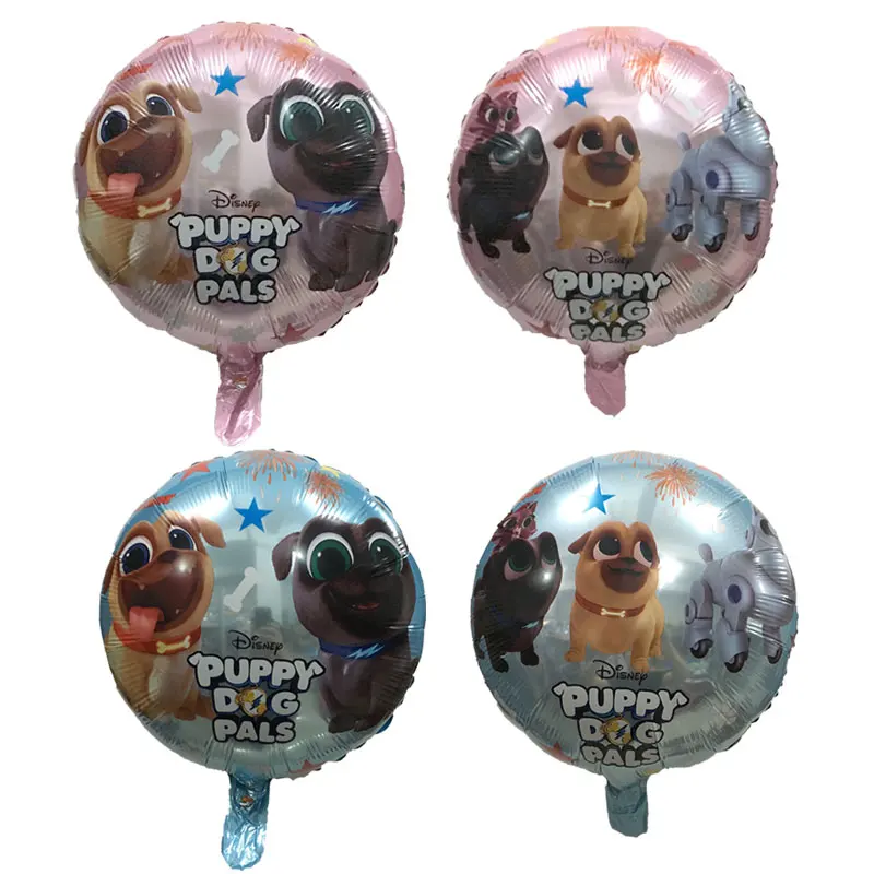 

50 Pcs Puppy dog pals Helium Balloons brothers Bingo and Rolly Globos Birthday Party Children's Day Foil Ballon Decorations