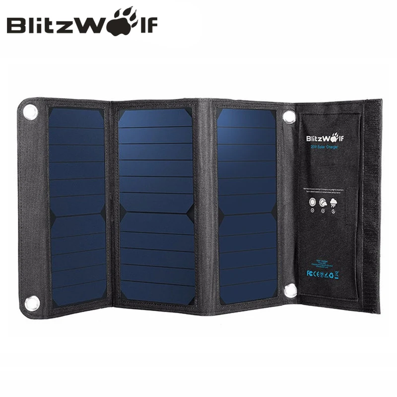 imágenes para Blitzwolf banco portátil de energía solar 20 w dual usb powerbank cargador el panel solar del teléfono móvil cargador universal para iphone 7 6 s 6 imágenes para Blitzwolf banco portátil de energía solar 20 w dual usb powerbank cargador el panel solar del teléfono móvil cargador universal para iphone 7 6 s 6