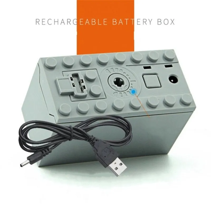 

In Stock Motor technic train Remote Receiver LED Light Battery Box Power Functions 20001 3368 Technic 20053 Building Blocks