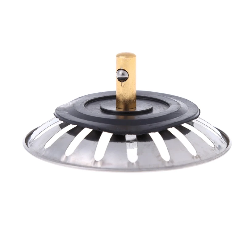 

Kitchen Waste Stainless Steel Sink Strainer Plug Drain Filter Stopper Basket Drainer