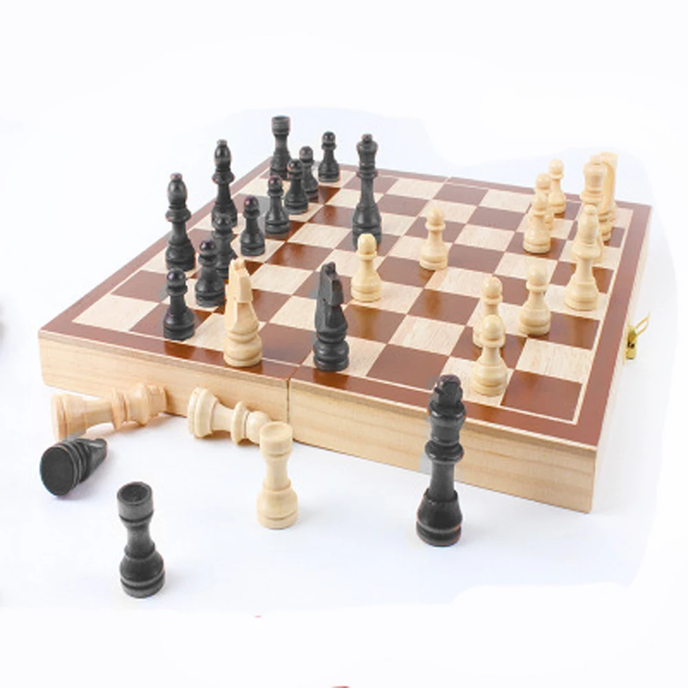 Складная доска деревянный Международный шахматный набор для настольной игры 34 см* 34 см смешная игра Шахматная Коллекция Стиль Стонтон