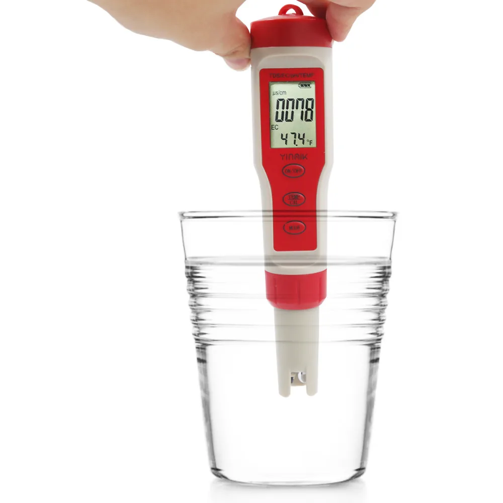 

Digital Pen Type PH Meter PH/TDS/EC/Temperature Tester Water Quality Monitor Tester for Pools, Aquariums, Drinking Water 40%off