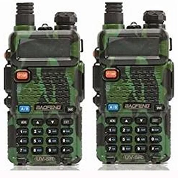 Walkie Talkie 2 шт Baofeng Uv-5R для коммуникатора ham Radio Amador woki toki boafeng Uv 5r 2-полосная радиостанция Cb Radio - Цвет: Камуфляж