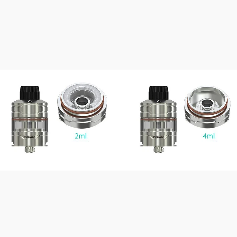 Original Wismec Divider Tank 2ml 4ml Atomizer with WS01 Triple Coil Fit for Wismec Sinuous FJ200 Box MOD Vape 07
