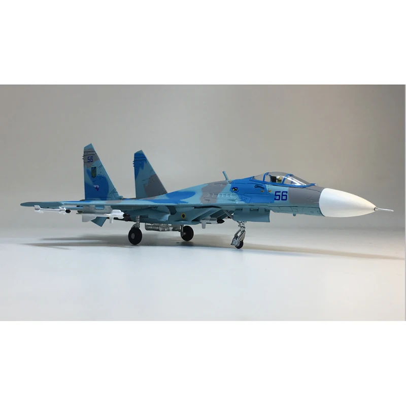 1:100 украинских ВВС SU 27 Фланкер Su 27S сплав тяжелый истребитель Модель литья под