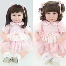 52 см милая девочка кукла подарок на день рождения игрушки младенец получивший новую жизнь живая кукла для девочек bonucas возрождённая игрушки в подарок на день рождения для девочек; 1 шт