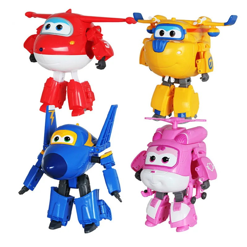 4 типов корейский аниме Super Wings модели самолетов игрушка трансформации самолет