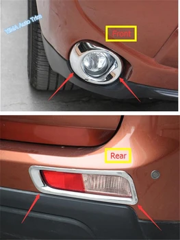 

Lapetus Car Styling Chrome Front + Rear Fog Lights Lamp Frame Cover Trim 4 Pcs Fit For Mitsubishi Outlander EX 2013 2014