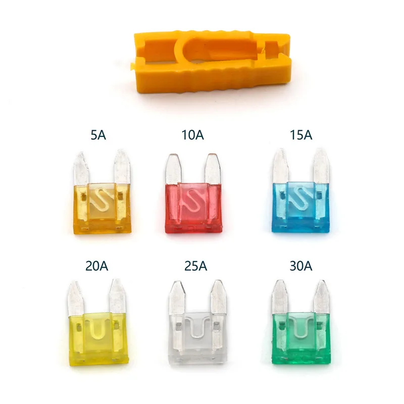 120PCS Small Size Car Fuse Low Profile Blade Type Set for Automotive Boat Truck Standard Fuse 5A/10A/15A/20A/25A/30A with Box
