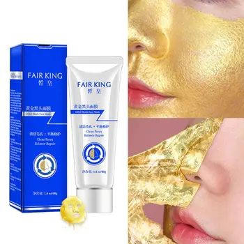 

40g Tee Tree Gold Blackhead Mud Mask Peel Off Purifying Blackhead Remover Deep Cleansing Acne Scars Blemishes Wrinkles Treatment