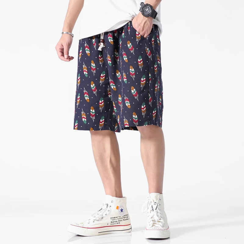2019 New Shorts Men Hot Sale Casual Beach Shorts Homme Quality Bottoms Elastic Waist Fashion Men Brand Board Shorts Plus Size 5X