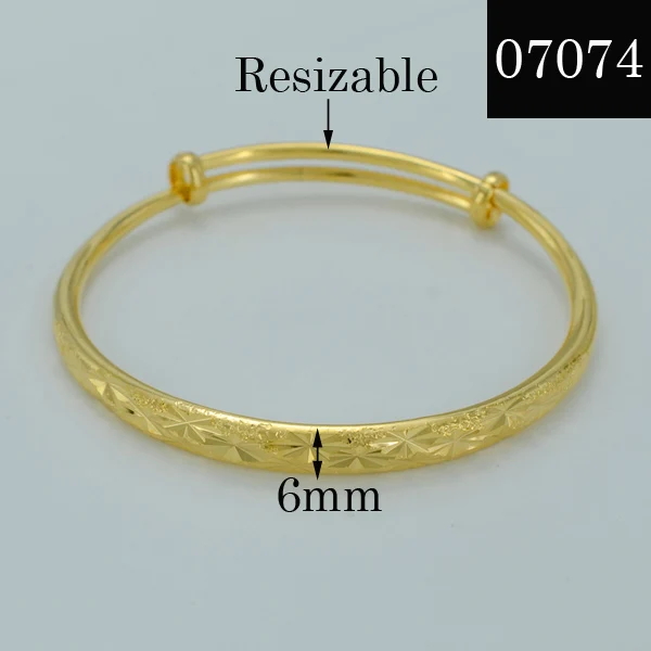 Anniyo браслет для женщин модный браслет GP для девочек-подростков золотой цвет ювелирные изделия 4 размера вы можете выбрать#000707 - Окраска металла: Number 07074