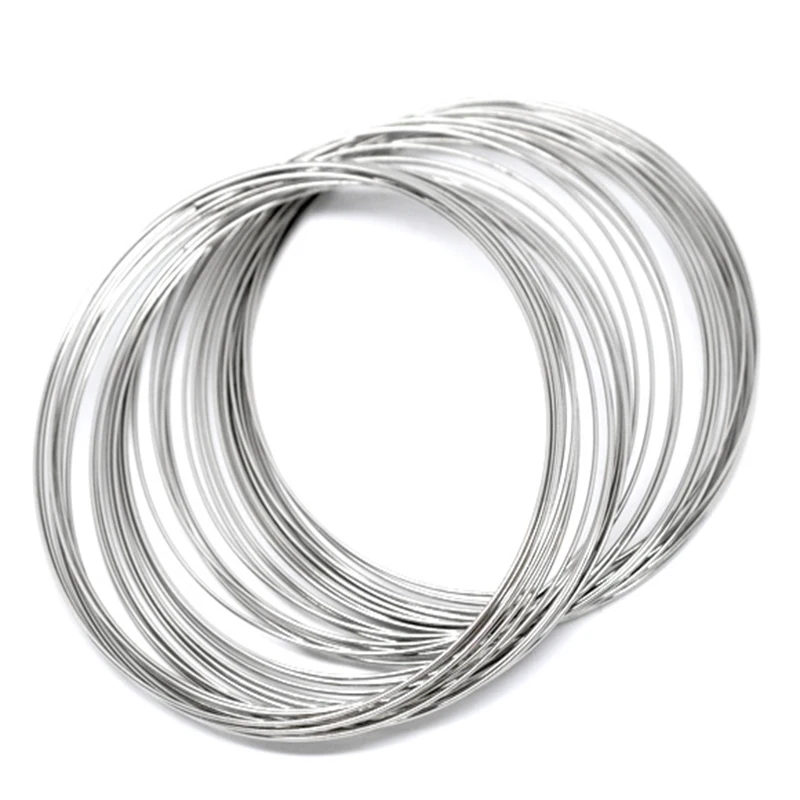 

FUNIQUE 200PCs Loops Memory Beading Steel Wire Bracelet Women Girls Bracelets & Bangles Jewelry Making DIY 2017 New 65mm