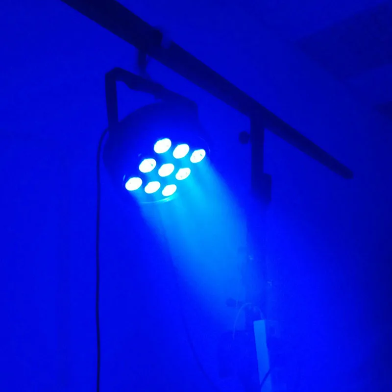 Светодиодный движущаяся головка 9x12 Вт RGBW 4в1 цветное освещение DMX512 для атмосферы диско-DJ музыка вечерние Клубные напольные панели эффект затемнения