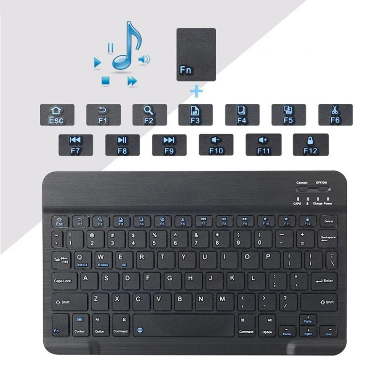 Портативная Беспроводная Bluetooth клавиатура для iPad iPhone Macbook перезаряжаемая мини Air