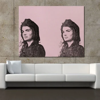 

JQHYART Andy Warhol Jackie II From 11 Pop Artists Volume II Picture Paintings On Canvas Living Room Modern No Frame