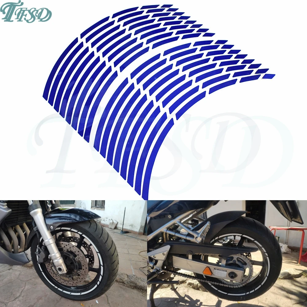 

Car motorcycle Tire Rim Stickers 17"-19" Reflective Wheel Tyre Sticker Decors For Ducati 748 916 SPS 900 SS Monster 400 600 620