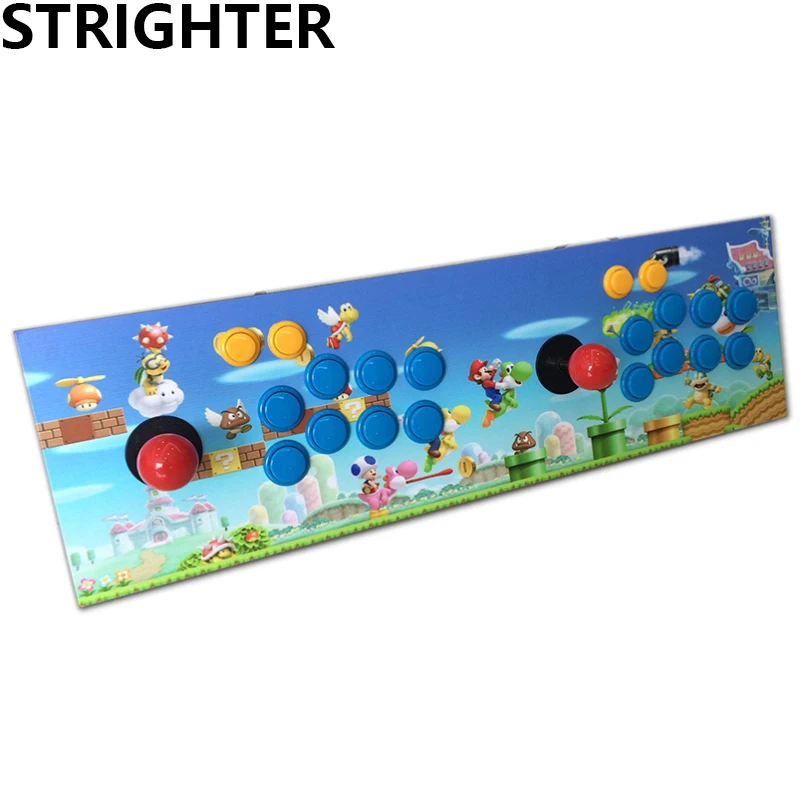 Double joystick King of Fighters Street Fighter the blue buttons arcade joystick combat joysticks Double joystick King of Fighters Street Fighter the blue buttons arcade joystick combat joysticks