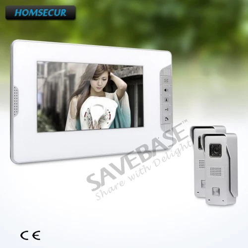 

HOMSECUR 7inch Wired Video Door Phone Intercom System with Intra-monitor Audio Intercom Ship from RU