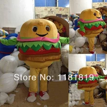 Талисман гамбургер талисмана обычай Необычные костюмы аниме косплей комплекты Mascotte тема маскарадный карнавальный костюм