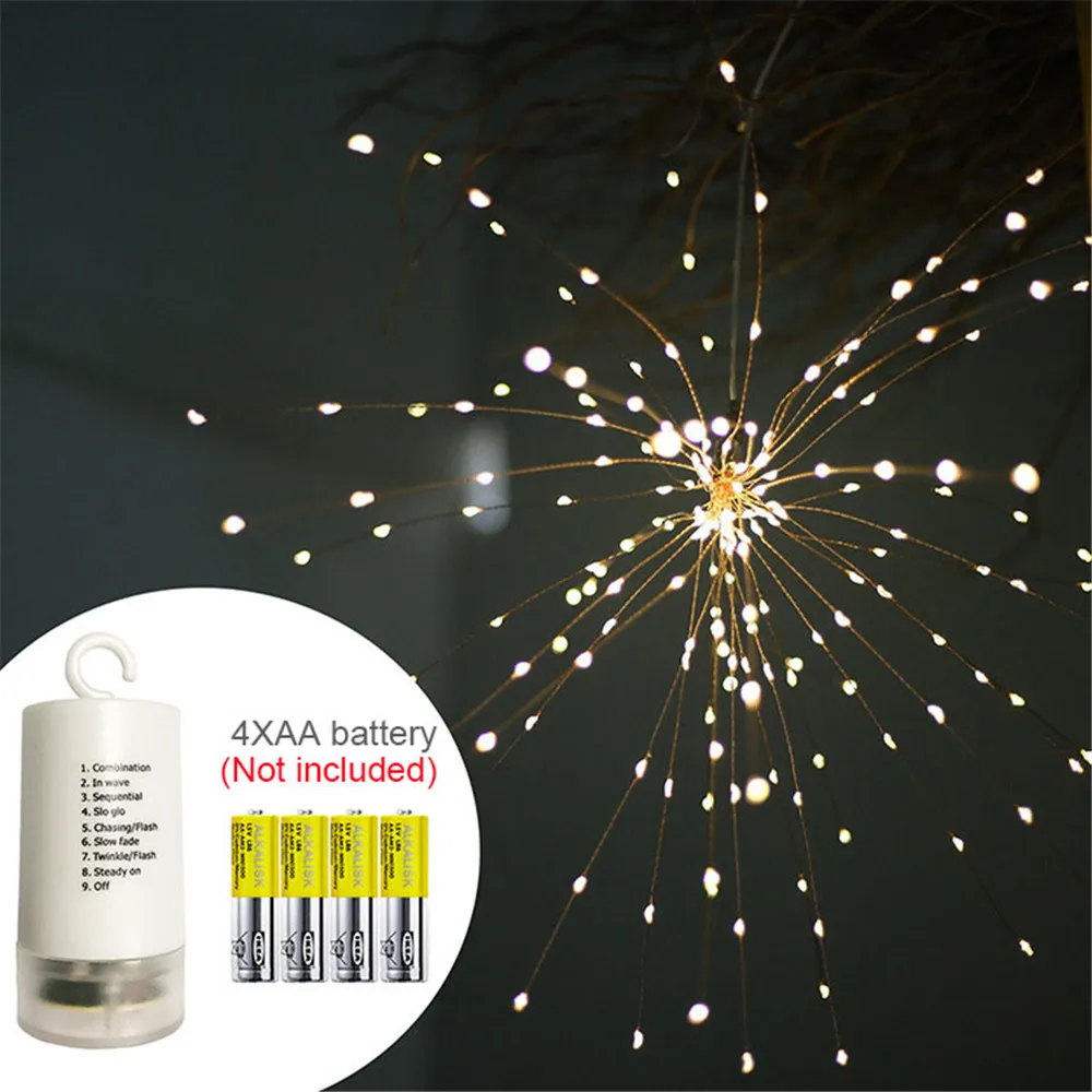 200 leds Starburst Copper string light With Remote battery powered Dimmable Fairy decoration Indoor/Outdoor hanging light Party 200 leds Starburst Copper string light With Remote battery powered Dimmable Fairy decoration Indoor/Outdoor hanging light Party