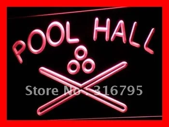

i589 Pool Hall Billiards Snooker Bar LED Neon Light Light Signs On/Off Switch 20+ Colors 5 Sizes