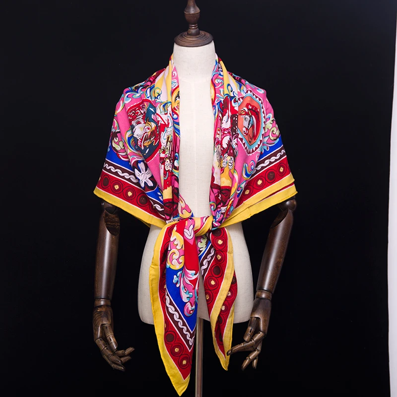 30% Silk 70% Cashmere Scarf Women Scarves Designer Luxury Brand...