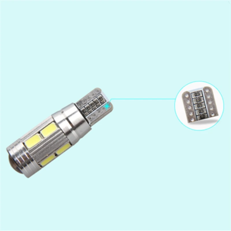 Автомобильный светодиодный T10 W5W автомобиля 12 V светодиодные авто лампы для Skoda Octavia Rapid Fabia Yeti A7 drllight лампы с линзы прожекторного типа 2 шт. стайлинга автомобилей
