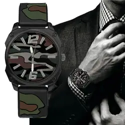 Новый Классический силикон ремень нержавеющая сталь спортивные часы для мужчин кварцевые s часы лучший бренд класса люкс Masculino erkek saat cc