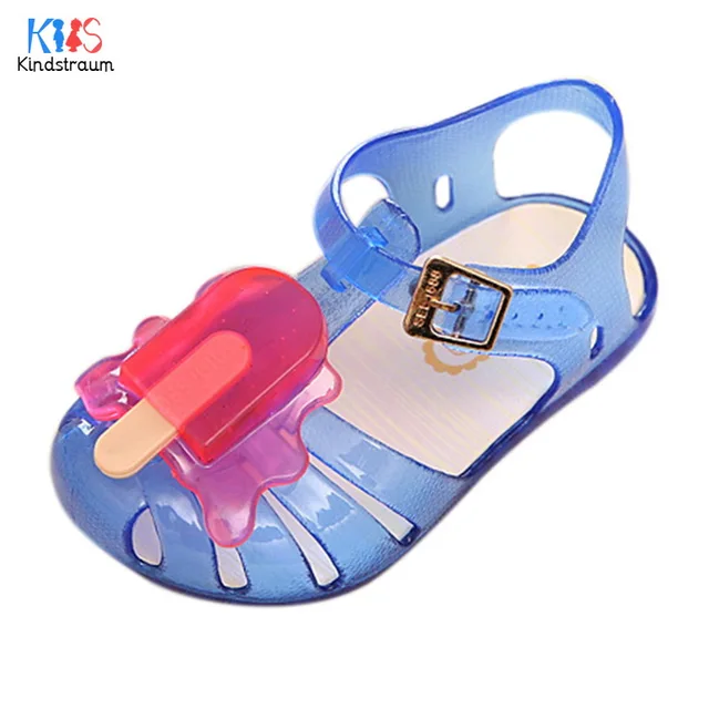 Baby Toddler Girls Pretty Jelly Sandals 2018 New Summer Kids Cute Ice