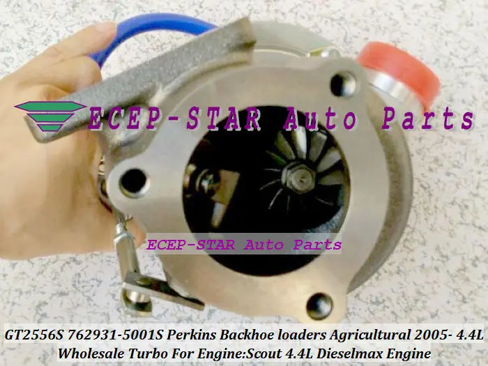 GT2556S 762931-0001 762931-5001S Turbo Turbocharger For Perkins Backhoe loaders 2005-06 with Scout 4.4L Dieselmax Engine  (2)