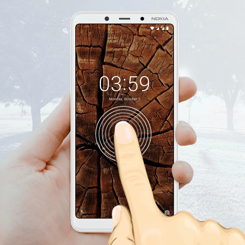 Защитные пленки с полным покрытием экрана для Nokia 3 1 Plus устойчивая к царапинам