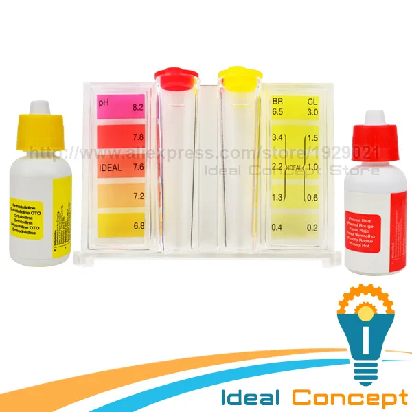 HydroTools Water Quality Testing Test Kit PH Chlorine Tester with