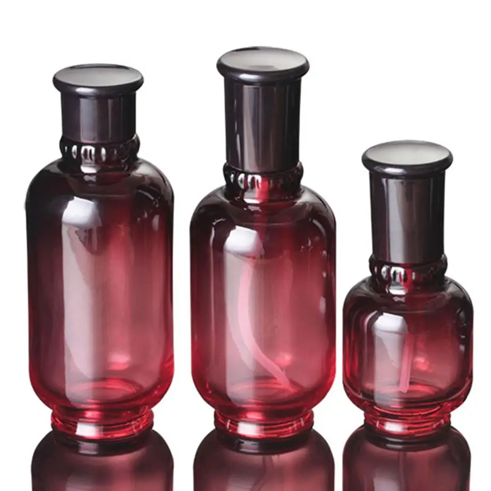 

50/150/180ml Portable Travel Glass Cosmetic Liquid Lotion Container Empty Bottle