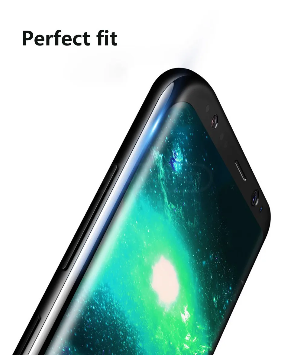 YAMIZOO For Samsung Galaxy s8 s9 Plus Tempered Glass 3D Full Screen Protector Protective Glass For Samsung s8 s9 Note 8 9 Glass  (3)