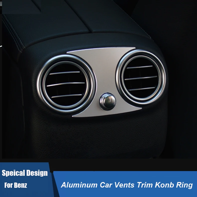 

Aluminum alloy AMG Styling Car back air vents decoration For Mercedes-Benz C180L C200L C260L C300L GLC200 GLC260 GLC300
