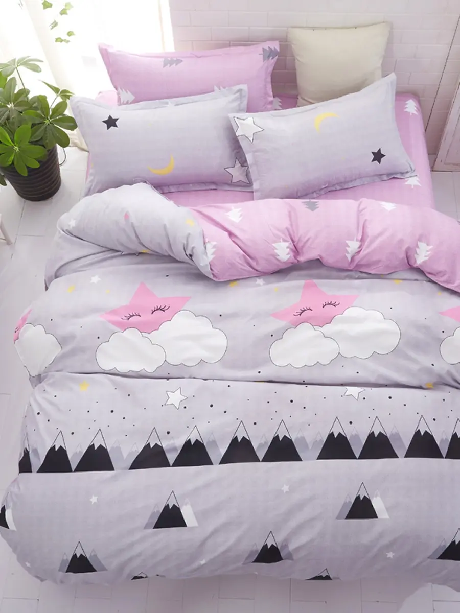 

3/4 Pcs Bed Linens Modern Simple Skin-Friendly Bed Necessaries